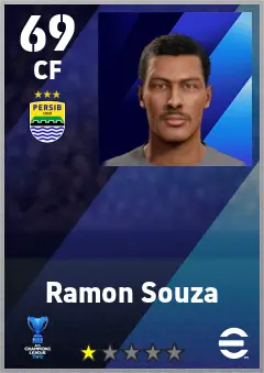 Ramon Souza eFootball 2026 player card — 69 OVR CF