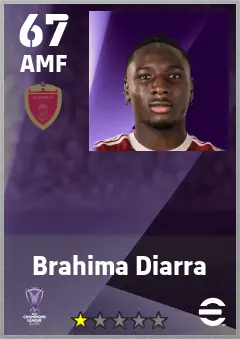 Brahima Diarra eFootball 2026 player card — 67 OVR AMF