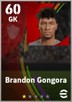 Brandon Gongora eFootball 2026 player card — 60 OVR GK