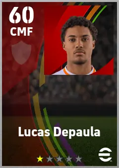 Lucas Depaula eFootball 2026 player card — 60 OVR CMF
