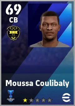 Moussa Coulibaly eFootball 2026 player card — 69 OVR CB