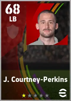 J. Courtney-Perkins eFootball 2026 player card — 68 OVR LB