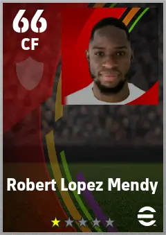 Robert Lopez Mendy eFootball 2026 player card — 66 OVR CF