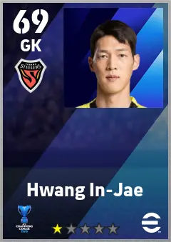 Hwang In-Jae eFootball 2026 player card — 69 OVR GK