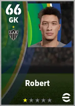 Robert eFootball 2026 player card — 66 OVR GK