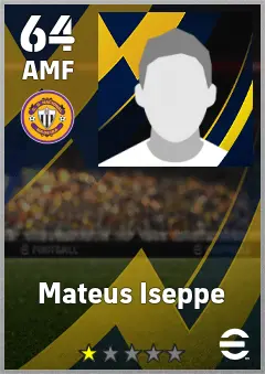 Mateus Iseppe eFootball 2026 player card, 64 OVR AMF