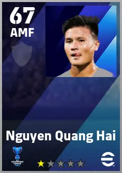 Nguyen Quang Hai eFootball 2026 player card — 67 OVR AMF