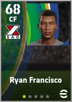 Ryan Francisco eFootball 2026 player card — 68 OVR CF