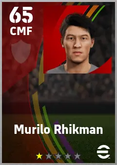 Murilo Rhikman eFootball 2026 player card — 65 OVR CMF