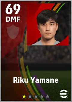 Riku Yamane eFootball 2026 player card — 69 OVR DMF