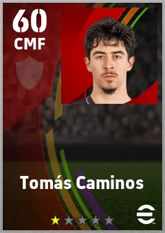 Tomas Caminos eFootball 2026 player card — 60 OVR CMF