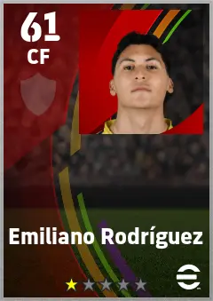Emiliano Rodriguez eFootball 2026 player card — 61 OVR CF