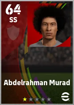 Abdelrahman Murad eFootball 2026 player card — 64 OVR SS