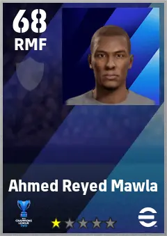 Ahmed Reyed Mawla eFootball 2026 player card — 68 OVR RMF