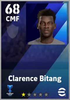 Clarence Bitang eFootball 2026 player card — 68 OVR CMF