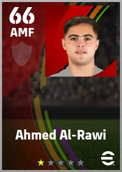 Ahmed Al-Rawi eFootball 2026 player card — 66 OVR AMF
