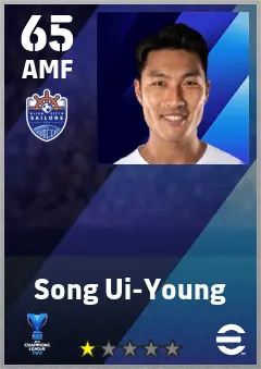Song Ui-Young eFootball 2026 player card — 65 OVR AMF