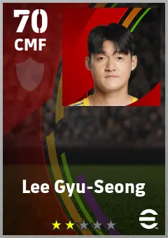 Lee Gyu-Seong eFootball 2026 player card — 70 OVR CMF