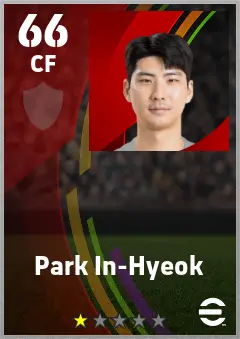 Park In-Hyeok eFootball 2026 player card — 66 OVR CF