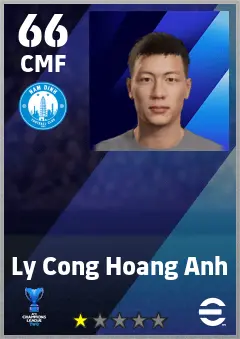 Ly Cong Hoang Anh eFootball 2026 player card — 66 OVR CMF