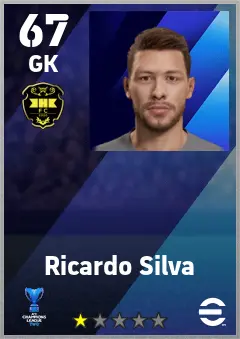 Ricardo Silva eFootball 2026 player card — 67 OVR GK