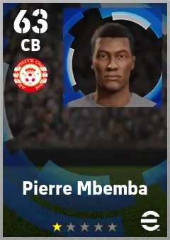 Pierre Mbemba eFootball 2026 player card — 63 OVR CB