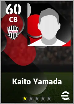 Kaito Yamada eFootball 2026 player card — 60 OVR CB
