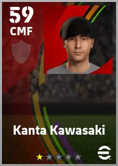 Kanta Kawasaki eFootball 2026 player card — 59 OVR CMF