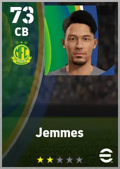 Jemmes eFootball 2026 player card — 73 OVR CB