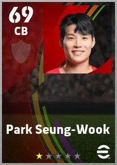 Park Seung-Wook eFootball 2026 player card — 69 OVR CB