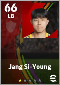 Jang Si-Young eFootball 2026 player card — 66 OVR LB
