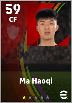 Ma Haoqi eFootball 2026 player card — 59 OVR CF