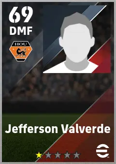 Jefferson Valverde eFootball 2026 player card — 69 OVR DMF