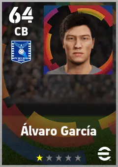 Alvaro Garcia eFootball 2026 player card — 64 OVR CB