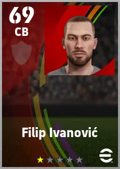 Filip Ivanovic eFootball 2026 player card — 69 OVR CB