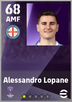Alessandro Lopane eFootball 2026 player card — 68 OVR AMF
