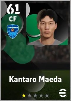 Kantaro Maeda eFootball 2026 player card — 61 OVR CF