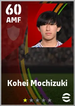 Kohei Mochizuki eFootball 2026 player card — 60 OVR AMF