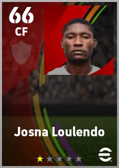 Josna Loulendo eFootball 2026 player card — 66 OVR CF