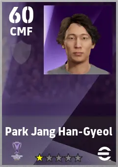 Park Jang Han-Gyeol eFootball 2026 player card — 60 OVR CMF