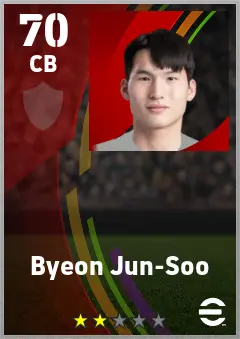 Byeon Jun-Soo eFootball 2026 player card — 70 OVR CB