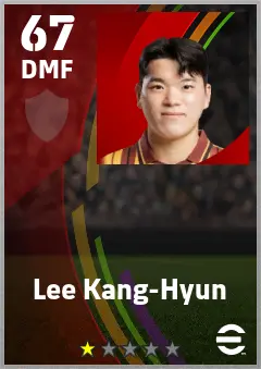 Lee Kang-Hyun eFootball 2026 player card — 67 OVR DMF
