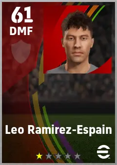 Leo Ramirez-Espain eFootball 2026 player card — 61 OVR DMF