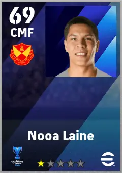 Nooa Laine eFootball 2026 player card — 69 OVR CMF