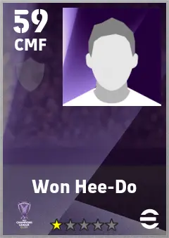 Won Hee-Do eFootball 2026 player card — 59 OVR CMF