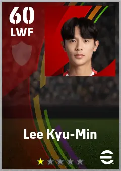 Lee Kyu-Min eFootball 2026 player card — 60 OVR LWF