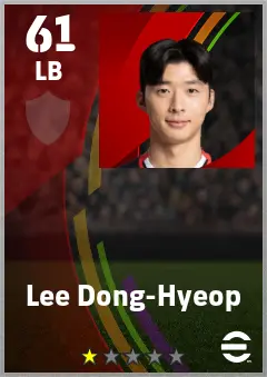 Lee Dong-Hyeop eFootball 2026 player card — 61 OVR LB