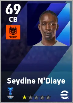 Seydine N Diaye eFootball 2026 player card — 69 OVR CB