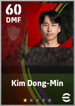 Kim Dong-Min eFootball 2026 player card — 60 OVR DMF