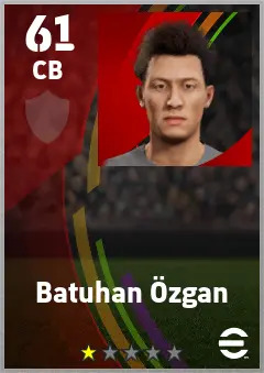 Batuhan Ozgan eFootball 2026 player card — 61 OVR CB